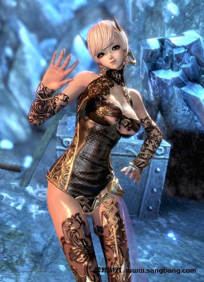 网游剑灵单机版 虚幻4画质 50级恶女武器 自动战斗，单系技能