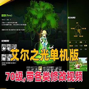 网游单机艾尔之光70级单机版 技能效果拉满+各种游戏修改视频教程