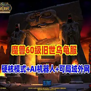 网单魔兽世界怀旧乌龟服单机版 机器人版 可副本战场局域外网 网游单机